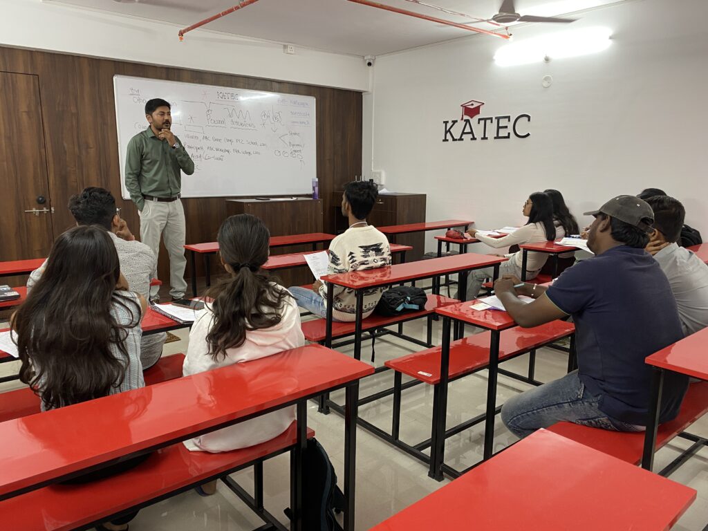 MBA entrance exam classroom training at KATEC Pune