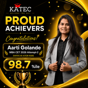 Best MBA CET Results KATEC Aarti Golande 98.7%ile