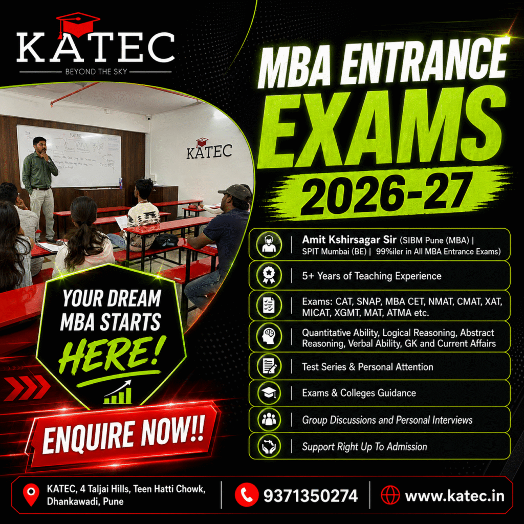 MBA Entrance Exams 2026-2027 Preparation at KATEC Pune