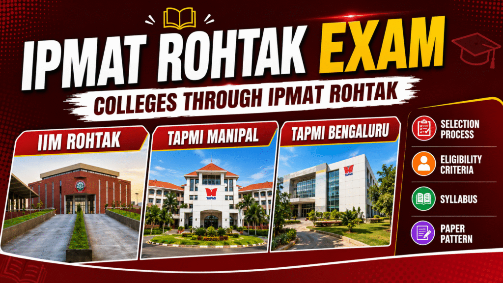 IPMAT Rohtak Exam All Details - Colleges, Selection Process, Eligibility Criteria, Syllabus, Paper Pattern