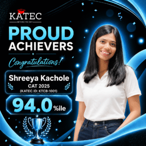 Best CAT Results in Pune by KATEC Shreeya Kachole 94%ile